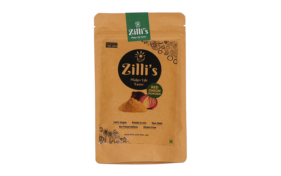 Zilli's Red Onion Powder    Pack  100 grams